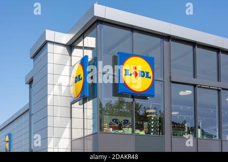 Lidl supermercato, Broadway, Bexleyheath, London Borough of Bexley, Greater London, England, Regno Unito Foto Stock