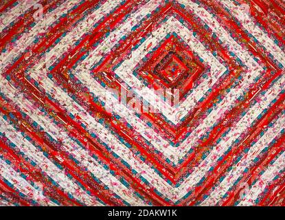 Colore sfondo astratto. Patchwork fatto a mano. Foto Stock