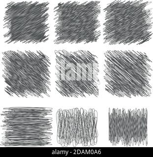 set di linee di pennelli e pennelli griffin Illustrazione Vettoriale
