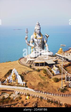 Statua di Lord Shiva a Murudeshwar. Karnataka, India Foto Stock