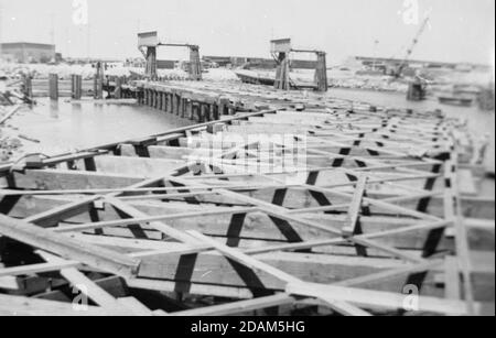 Port Hueneme, storia navale della California Foto Stock