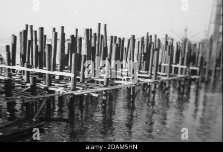 Port Hueneme, storia navale della California Foto Stock