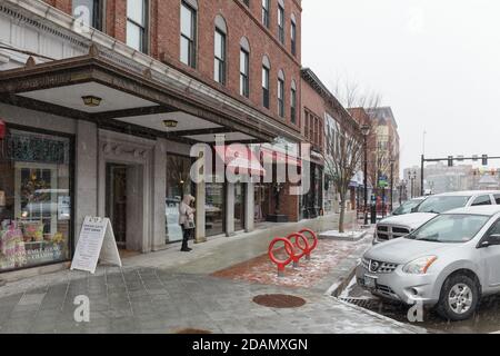 CONCORD, NH, USA - 18 FEBBRAIO 2020: Vista principale della città nel New Hampshire NH, USA. Foto Stock