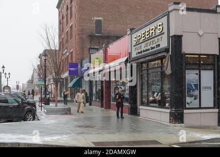 CONCORD, NH, USA - 18 FEBBRAIO 2020: Vista principale della città nel New Hampshire NH, USA. Foto Stock