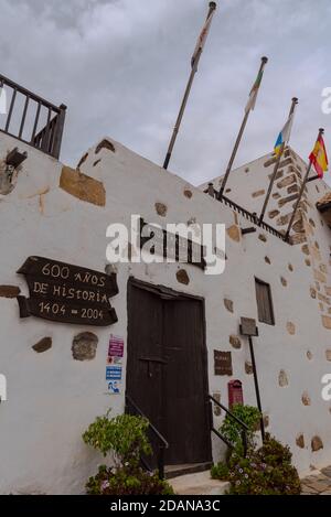 Betancuria, Fuerteventura, Spagna : 2020 Ottobre 6 : paesaggio urbano a Bentancuria sull'isola di Fuerteventura in Spagna in estate. Foto Stock