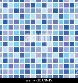 Tessere mosaico blu. Texture sfondo. Piastrelle in mosaico Illustrazione Vettoriale