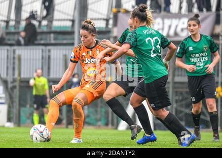 San Gimignano (Fi, Italia. san gimignano (fi), Italia, stadio Santa Lucia, 14 Nov 2020, Martina Rosini (Juventus) durante Florentia San Gimignano vs Juventus FC - Calcio italiano Serie A Femminile match - Credit: LM/Fabio Fagiolini Credit: Fabio Fagiolini/LPS/ZUMA Wire/Alamy Live News 2020 Foto Stock