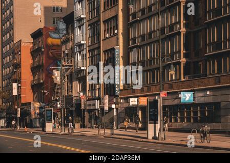 14th Street nel West Village, Manhattan, New York City Foto Stock