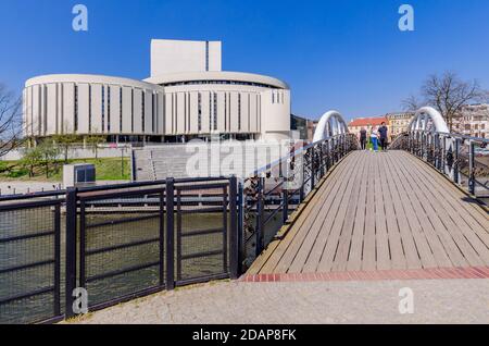 BYDGOSZCZ, PROVINCIA KUYAVIAN-POMERANIA, POLONIA: Edificio dell'Opera Nova. Foto Stock