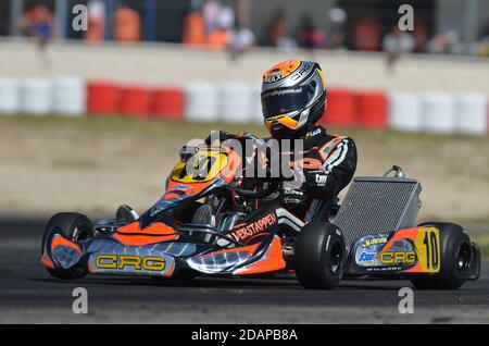 Carriera internazionale di Max Verstappen nel karting. Foto Stock