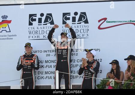 Carriera internazionale di Max Verstappen nel karting. Foto Stock