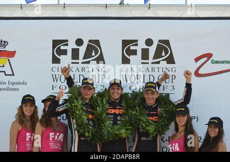 Carriera internazionale di Max Verstappen nel karting. Foto Stock