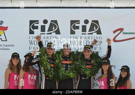 Carriera internazionale di Max Verstappen nel karting. Foto Stock