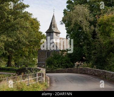 La chiesa parrocchiale di Vowchurch Foto Stock