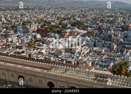 Udaipur vista città, Rajasthan, India Foto Stock