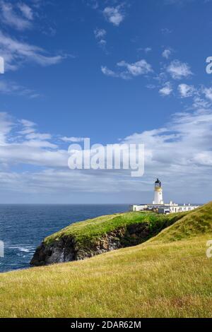 Faro di Tiumpan Head, Gran Bretagna, Lewis e Harris, Scozia Foto Stock