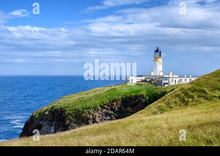 Faro di Tiumpan Head, Gran Bretagna, Lewis e Harris, Scozia Foto Stock