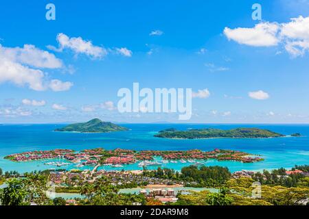 Isola sepolta di Eden, isola di Mahe, Seychelles Foto Stock