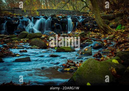 Clove Lakes cascata Foto Stock