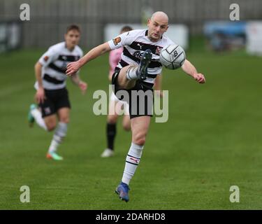 DARLINGTON, INGHILTERRA. IL 14 NOVEMBRE sarà Hatfield di Darlington durante la Vanarama National League North match tra Darlington e AFC Telford United a Blackwell Meadows, Darlington sabato 14 novembre 2020. (Credit: Mark Fletcher | MI News) Credit: MI News & Sport /Alamy Live News Foto Stock