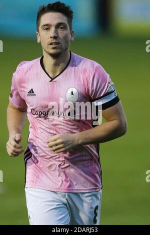 DARLINGTON, INGHILTERRA. 14 NOVEMBRE Adam Walker di AFC Telford durante la Vanarama National League North match tra Darlington e AFC Telford United a Blackwell Meadows, Darlington sabato 14 novembre 2020. (Credit: Mark Fletcher | MI News) Credit: MI News & Sport /Alamy Live News Foto Stock