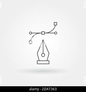 icona vettoriale singola isolata con linea moderna o stile di contorno Illustrazione Vettoriale