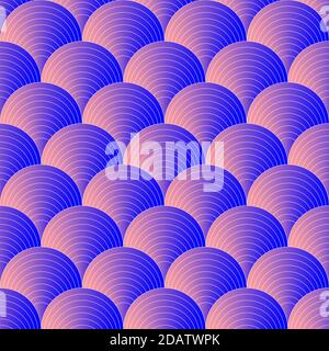 Le onde astraggono il pattern di linee geometriche senza giunture in stile orientale Illustrazione Vettoriale