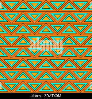 Ripetizione geometrica senza cuciture con triangoli Illustrazione Vettoriale