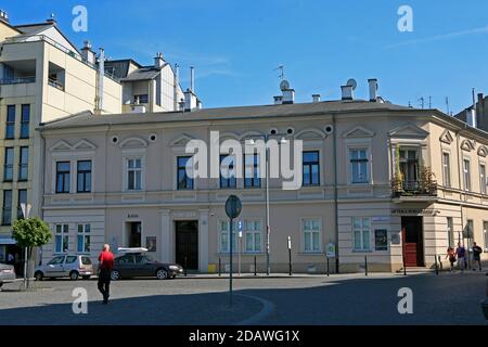 Farmacia sotto l'aquila (Apteka pod Orlem) Museo nel ghetto ebraico di Cracovia. Foto Stock