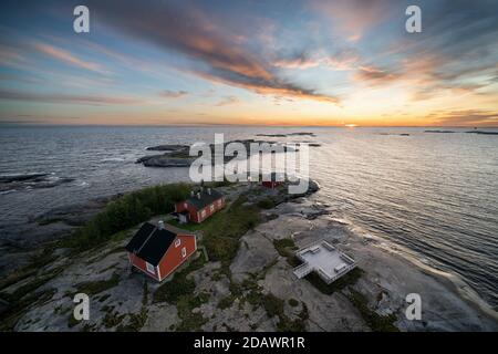 Vista dal faro di Söderskär, Porvoo, Finlandia Foto Stock