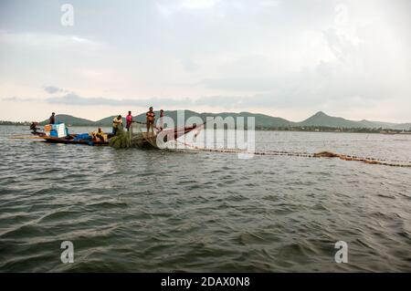 pesca a rambha odisha india Foto Stock