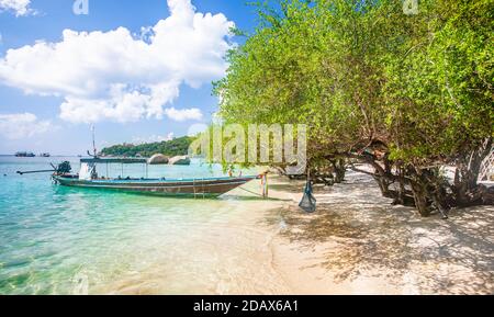 Spiaggia libera, koh Tao, Thailandia Foto Stock