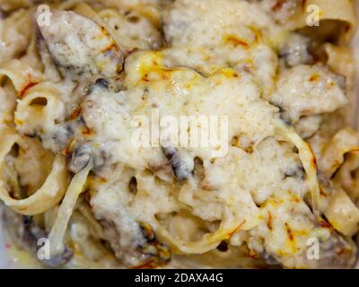 Vista dall'alto della pasta. Foto Stock