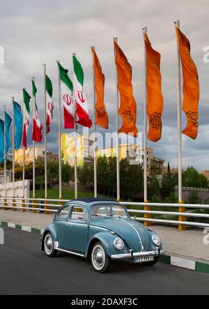 Volkswagen Classic auto a Teheran, Iran Foto Stock