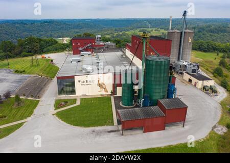 Distilleria di bourbon della Turchia selvaggia, Lawrenceburg, Kentucky, Stati Uniti Foto Stock