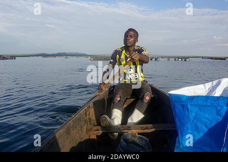 Didascalia qui (Patricia Lindrio, GPJ Uganda) Foto Stock