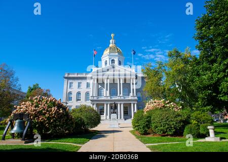 New Hampshire state House, Concord, New Hampshire, Stati Uniti. Il New Hampshire state House è la più antica casa di stato della nazione, costruita nel 1816 - 1819. Foto Stock