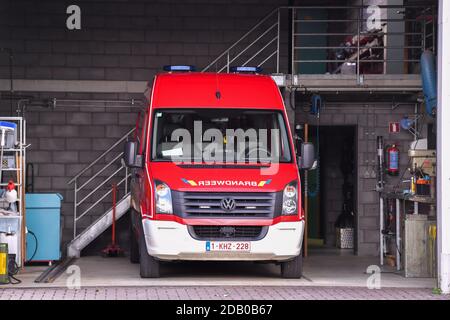 L'immagine mostra un veicolo da vigile del fuoco in MOL, lunedì 29 giugno 2020. BELGA FOTO LUC CLAESSEN Foto Stock