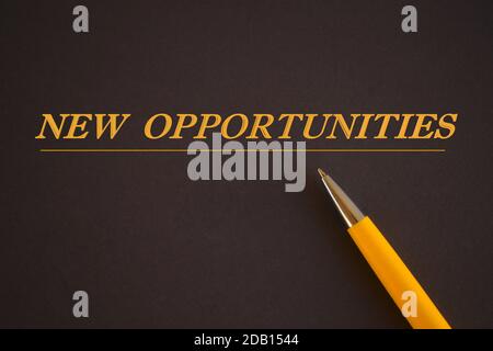 Scrittura a mano testo Chance to Change (possibilità di modifica). Concetto che significa l'opportunità di trasformazione nuove idee di business.Orange Pen e testo arancione Foto Stock