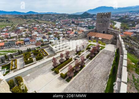 AKHALTSIKHE GEORGIA 04 27 2015 il castello di Rabati è una fortezza di Akhaltsikhe, Georgia. Originariamente fondata nel IX secolo come il Castello di Lomisa Foto Stock