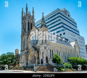 Austin Texas/USA - Maggio 27 2019: Cattedrale Cattolica di Santa Maria Foto Stock