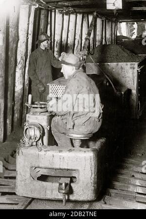 Locomotiva elettrica, Oliver Iron Mining Co., Minn.. Foto Stock