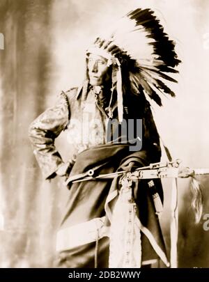 Testa di uccello, Sioux. Foto Stock