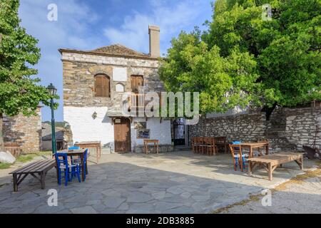 Kastro village. Thassos Island, Macedonia orientale e Tracia, Grecia Foto Stock