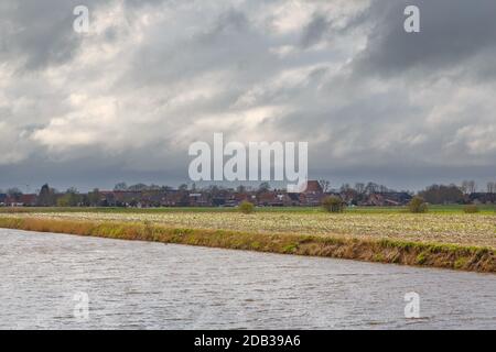 Al Larrelt basso in Frisia orientale Foto Stock