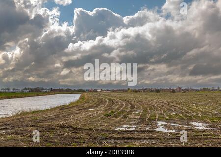 Al Larrelt basso in Frisia orientale Foto Stock