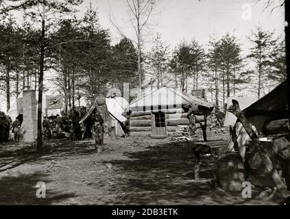 Stazione di brandy, Virginia (nelle vicinanze). Sede principale, 1° Brigata, artiglieria a Cavallo. Foto Stock