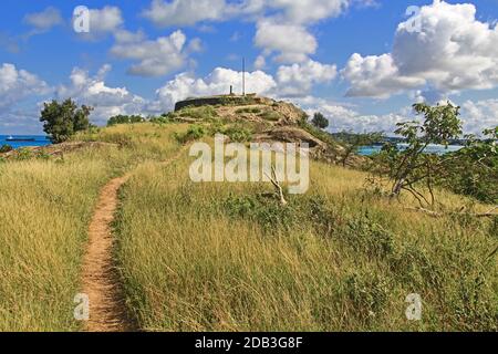 Old Fort Barrington a St. JohnÂ€™s Antigua Foto Stock