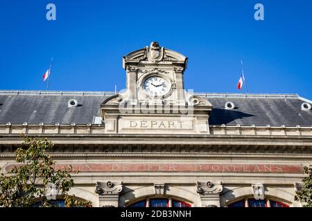 Dettaglio della stazione Gare d’Austerlitz, Parigi, Francia Foto Stock