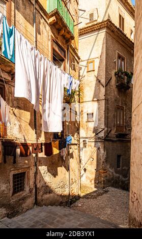 Italia Calabria Cosenza Vecchia Centro storico Foto Stock